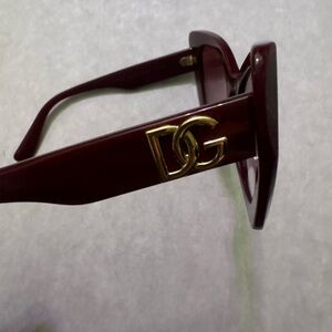 Dolce & Gabbana Brown Oversized Cat-Eye Sunglasses